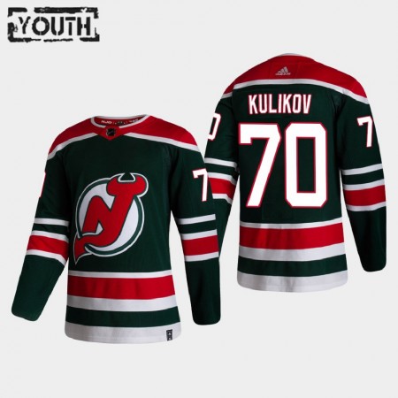Kinder Eishockey New Jersey Devils Trikot Dmitry Kulikov 70 2020-21 Reverse Retro Authentic
